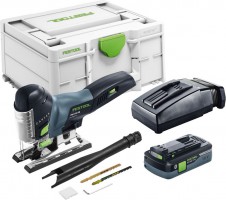 Festool 576526 PSC420 HPC4,0 EBI-PlusGB 18V Carvex Jigsaw 1 x 4.0Ah ASi Battery, TCL-6 Rapid Charger & SYS3 M 187 Case £519.00